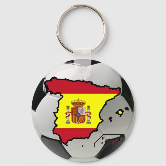 Spanje futbol sleutelhanger (Voorkant)