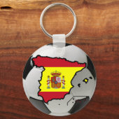 Spanje futbol sleutelhanger (Voorkant)