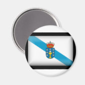 Spanje Galicië Vlag Magneet (Voorkant / Achterkant)