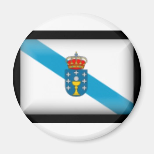 Spanje Galicië Vlag Magneet (Voorkant)