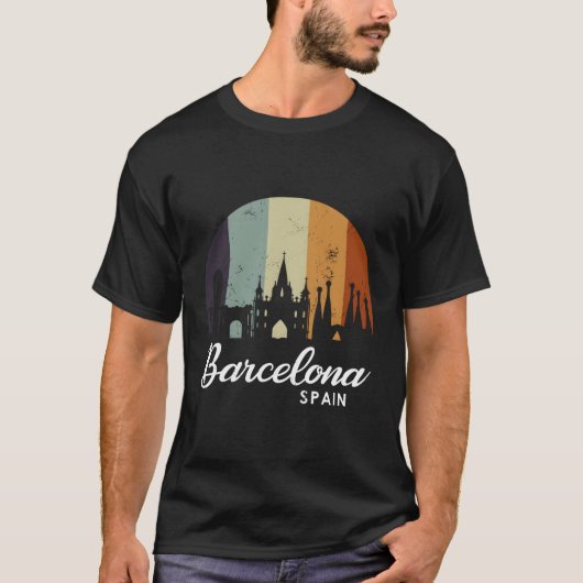 Spanje Gift Spanje Gift Barcelona Gift T-shirt (Voorkant)