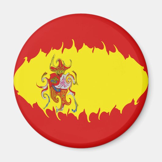 Spanje Gnarly vlag Magneet (Voorkant)