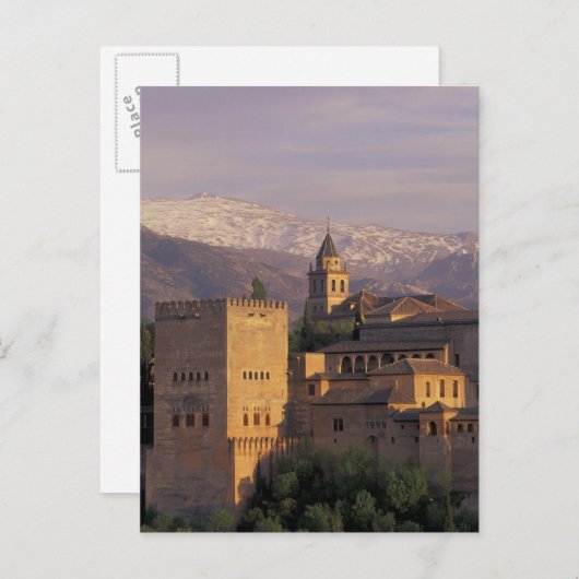 Spanje, Granada, Andalusië, Alhambra, 2 Briefkaart (Voorkant / Achterkant)