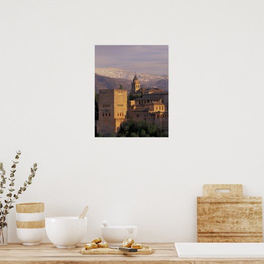 Spanje, Granada, Andalusië, Alhambra, 2 Poster (Keuken)