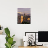 Spanje, Granada, Andalusië De Alhambra, 2 Poster (Thuiskantoor)