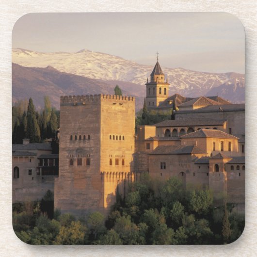 Spanje, Granada, Andalusië De Alhambra, Bier Onderzetter (Voorkant)