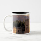 Spanje, Granada, Andalusië De Alhambra, Tweekleurige Koffiemok (Links)