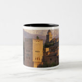Spanje, Granada, Andalusië De Alhambra, Tweekleurige Koffiemok (Center)