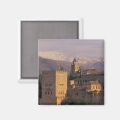 Spanje, Granada, Andalusië Het Alhambra, 2 Magneet (Voorkant / Achterkant)