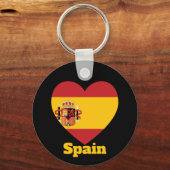 Spanje hartvlag sleutelhanger (Achterkant)