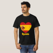Spanje Hartvlag T-Shirt (Voorkant volledig)