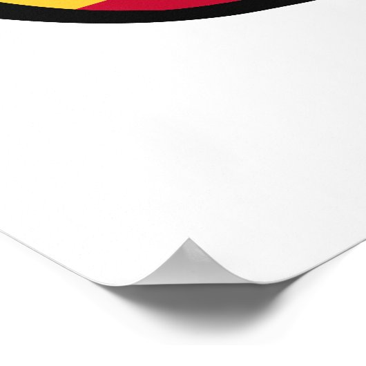 Spanje heeft aangepaste tekst en kleuren poster (Hoek)