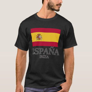 Spanje Ibiza Flag Travel Europe Holiday T-shirt