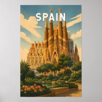 Spanje Illustratie Reis Kunst Vintage