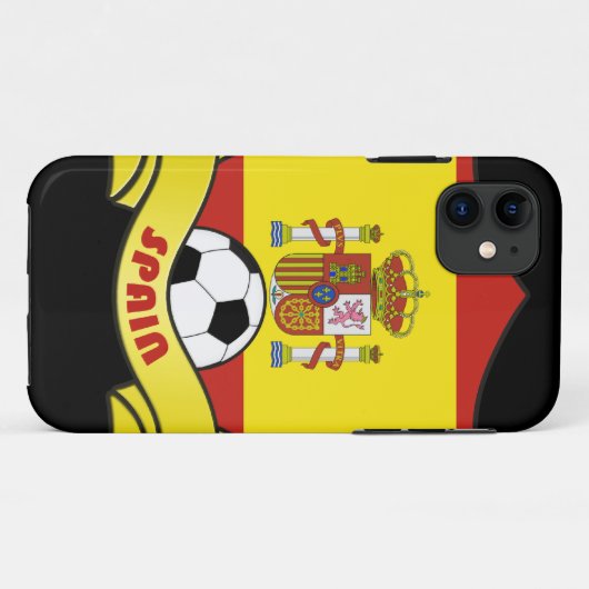 Spanje iPhone 5 Hoesje Voetbal (Achterkant (horizontaal))