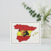 Spanje Kaart Briefkaart met Bull en Matador (Staand voorkant)