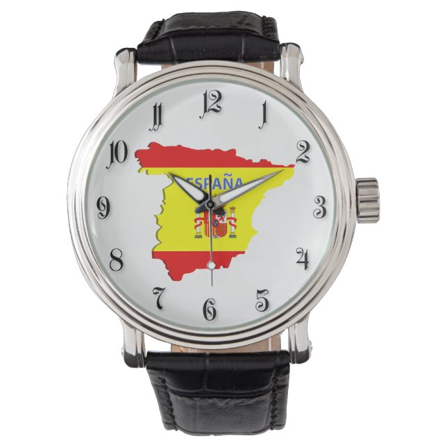 Spanje-kaart Horloge (Voorkant)