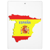 Spanje-kaart Klembord (Achterkant)