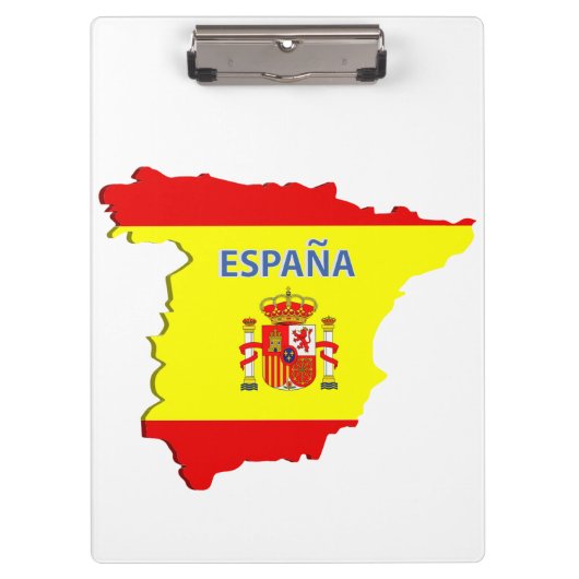 Spanje-kaart Klembord (Voorkant)