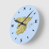 Spanje Kaart Ronde Klok (Hoek)