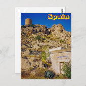 Spanje kasteel briefkaart (Voorkant / Achterkant)