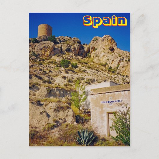 Spanje kasteel briefkaart (Voorkant)