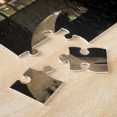 Spanje kathedraal 's nachts | Donkere brug licht f Legpuzzel (Zijkant)