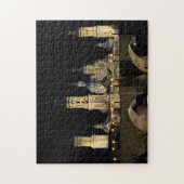 Spanje kathedraal 's nachts | Donkere brug licht f Legpuzzel (Verticaal)