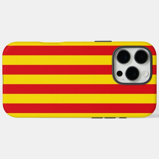 Spanje: La Senyera Catalaanse vlag Case-Mate iPhone Case (Achterkant (horizontaal))