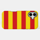 Spanje: La Senyera Catalaanse vlag iPhone Hoesje (Achterkant horizontaal)