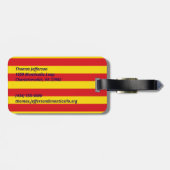 Spanje: La Senyera Catalonia Bagagelabel (Achterkant horizontaal)