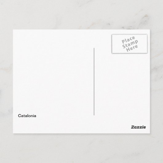 Spanje: La Senyera Catalonia Briefkaart (Achterkant)