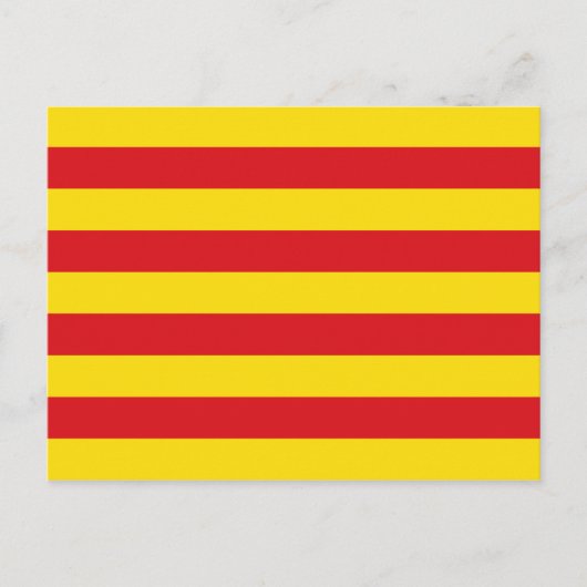 Spanje: La Senyera Catalonia Briefkaart (Voorkant)