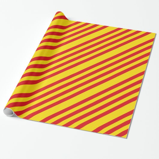 Spanje: La Senyera Catalonia Cadeaupapier (Uitgerold)