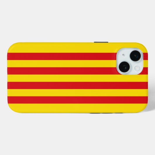 Spanje: La Senyera Catalonia Case-Mate iPhone Case (Achterkant (horizontaal))