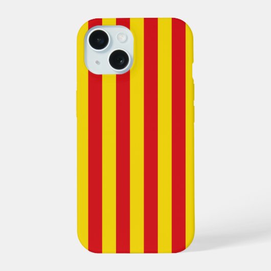 Spanje: La Senyera Catalonia iPhone 15 Case (Achterkant)