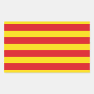 Spanje: La Senyera Catalonia Rechthoekige Sticker