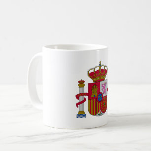 Spanje land wapen wapenschild symbool embleem vlag koffiemok