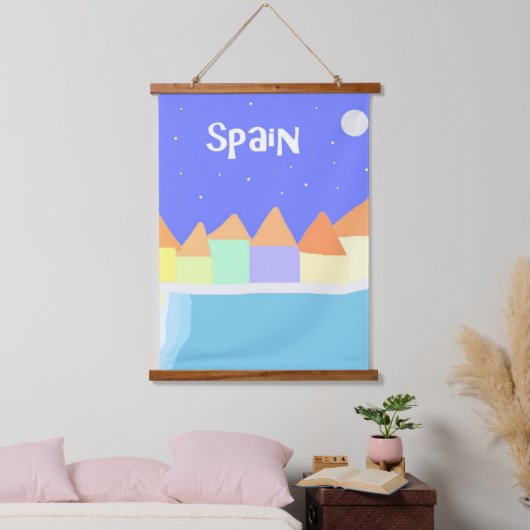 spanje landschapsschilderkunst hangend wandkleed (Slaapkamer)