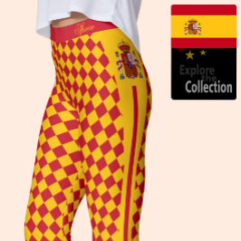 Spanje leggings, mode, Spaans Vlag Leggings