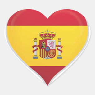 Spanje liefde vlag trots hart sticker