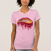 Spanje lippen trots wortel vlag t-shirt (Voorkant)