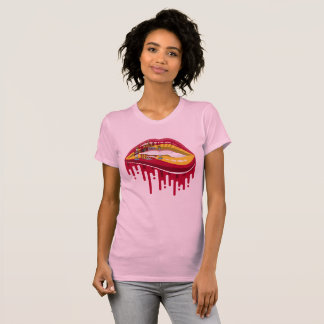 Spanje lippen trots wortel vlag t-shirt
