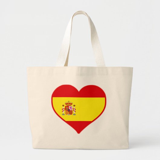 Spanje Love Grote Tote Bag (Voorkant)