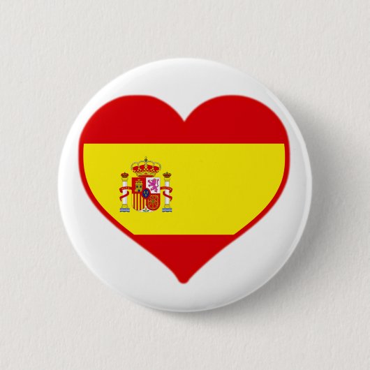 Spanje Love Ronde Button 5,7 Cm (Voorkant)
