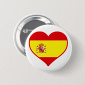 Spanje Love Ronde Button 5,7 Cm (Voorkant /achterkant)