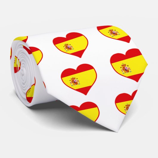 Spanje Love Stropdas (Opgerold)