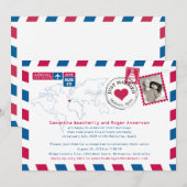 Spanje Luchtpost Post-huwelijksreceptie Kaart (Voorkant / Achterkant)