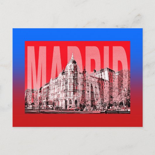 spanje madrid briefkaart (Voorkant)
