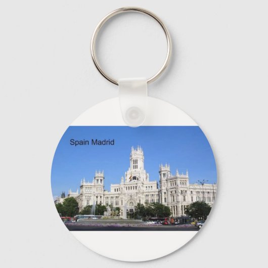 Spanje, Madrid City Hall Plaza de Cibeles (St.K.) Sleutelhanger (Voorkant)